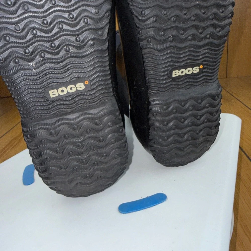 Bogs Classic Mid Handle Black Waterproof Insulated Rain Boots 60156-001 Womens 9